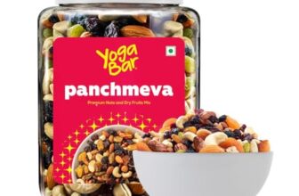 Yogabar Panch Meva Premium Nuts and Dry Fruits Mix- 850 gm-Jar | Almonds | Cashews | Raisin | Dates