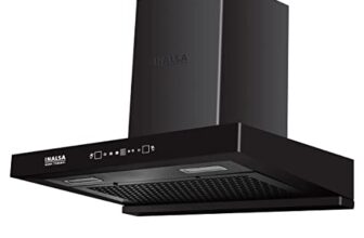 INALSA 75cm 1350 m³/ Chimney for Kitchen Auto Clean, Motion Sensor, Filter less,Touch Control, Efficient Dual LED Lamps,7 yrs warranty on Motor (Made In India)-Maris 75BKMAC