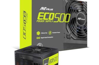 Ant Value ECO500 Non Modular Gaming Power Supply/PSU for PC