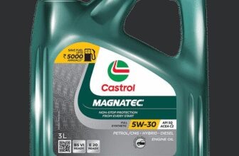 Castrol MAGNATEC 5W-30 API SQ ACEA C2 Full-Synthetic Engine Oil(3 L, Pack of 1)