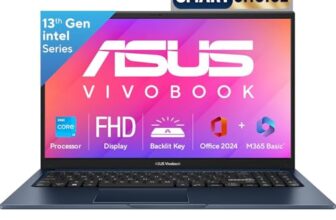 ASUS Vivobook 15, Smartchoice,Intel Core i3 13th Gen 1315U, 12GB RAM, 512GB SSD, FHD 15.6″, Win 11, Office 2024, Quiet Blue, 1.7Kg, X1504VA-BQ332WS, Intel UHD iGPU, M365 Basic (1Year)*, 42Whrs Laptop