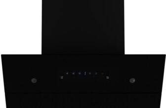 Crompton CHD-ISI60FLE-IND 1352 CMH 59.7 cm Intelli Sense 60cm|Slant Glass|Intelli Auto Clean|Low Noise Auto Clean Chimney(Wall Mounted, Black)