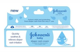 Johnson’s Baby Diaper Rash Cream – 20g | Gentle Protection for Baby’s Skin | Clinically Proven, Soothes & Prevents Diaper Rash