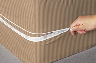 BSB HOME® Premium Cotton Mattress Cover/Protector with Zipper Chain| Available in Provides All Around Protection with 360° Encasing |72″x36″ (6×3 ft) – Pack of 1 – Beige