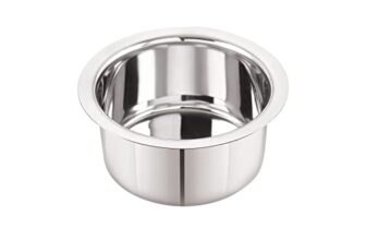 Neelam Stainless Steel 8 22G Flat Bottom Tope, 550ml, Silver Durable, Durable Cookware for Efficient Cooking, Boiling, and Steaming with Excellent Heat Retention and Long-Lasting Performance.