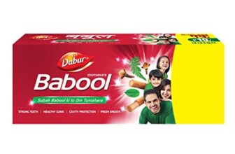 Dabur Babool Ayurvedic Toothpaste -350g (175g x 2, Pack of 2) | For Strong Teeth & Healthy Gums | Helps in Cavity Protection, Fresh Breathe | All Round Protection