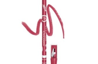 Colors Queen Eye & Lip Liner Pencil with Sharpener | Long Lasting & Smudge Proof Lip Liner | Matte Finish, Rich Color Payoff Sharpenable Pencil (Baby Pink)
