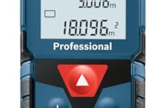 BOSCH GLM 40-12 Laser Distance Meter | 40m Range | ±1.5mm Accuracy | Area & Volume Measurement | IP54 Dust & Water Resistant | Memory Function | Compact Digital Measuring Tool | 1 Year Warranty