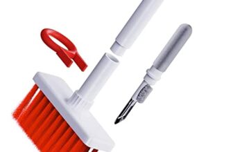 Lapster 5-in-1 Multi-Function Laptop Cleaning Brush/Keyboard Cleaning kit/Gadget Cleaning kit Gap Duster Key-Cap Puller for Laptop, Keyboard and Earphones(Multi Colour)