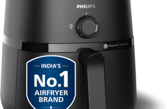 PHILIPS NA120/00 with uses up to 90% less fat, 1500W, with Rapid Air Technology Air Fryer(4.2 L)