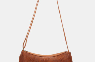 Caprese Pupa Hobo Large Black Bag for Women Shoulder Bag(Brown, 1 L)