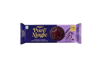 Britannia Pure Magic Choco Stars, Chunky Chocolate Topped Cookie,69 g/68.9 g/76.5g (weight may vary)