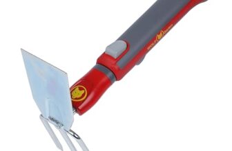 WOLF-Garten 71AIE006650 Small Double Hoe with Handle (Set), Working Width 7 cm, Ideal for Small/Crowded Gardens, Raised Garden Beds – LNM ZM 015