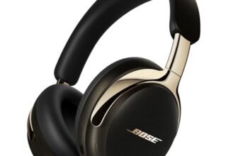 Bose New QuietComfort Ultra Bluetooth Headphones (2nd Gen), Wireless Headphones with Spatial Audio, Over Ear Noise Cancelling with Mic, Up to 30 Hours of Play time, Desert Gold – Limited Edition Color
