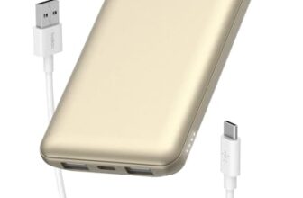 Belkin 10000 mAh Power Bank | Super Fast Charging | USB-C PD Port | 15W Charging for iPhone Series (16, 16 Pro Max), Samsung Galaxy, Google Pixel & More | 2 Years Warranty | Gold