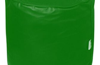 Sattva Square Footstool Cover (Without Beans) – Neon Green