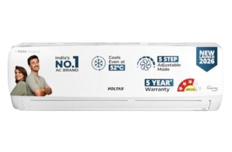 Voltas 1 Ton 3 Star Rating Inverter Split AC(Copper, Memory Restart, Auto Clean (123INV VECTRA ELEGANT, White)