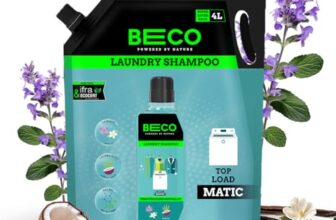 Beco Natural Liquid Detergent Top Load – 4L Refill Pack| Tough Stain Removal | Lavender & Vanilla Freshness | Retains Brightness & Shine | Chemical Free | Top Load Washing Machine Detergent Liquid