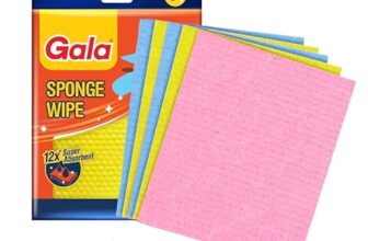 Gala Sponge Wipe for Kitchen, Kitchen Cleaning Sponge,Biodegradable Cellulose Material for Kitchen and Home Cleaning (5 Pcs Pack)