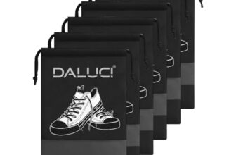 DALUCI Shoe Bag for Travel Pack of 6, Shoe Cover & Shoe Organizer, Reusable Travel Shoe Bags for Men & Women, Shoe Pouch Travel Essentials for Gym & Luggage