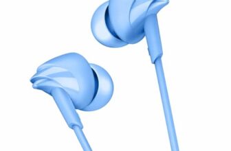 boAt BassHeads 212L Wired in-Ear Earphones with 10mm Drivers, Deep Bass, in-Line Mic, 3.5mm L-Shaped Jack, 120cm Durable Cable, Comfortable ABS Eartips, Universal Compatibility (Active Blue)