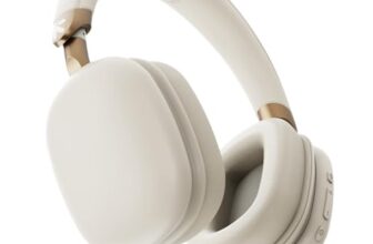 GOBOULT Fluid X Headphones Bluetooth Wireless with 60H Playtime, 40mm Drivers, Zen ENC Mic, Type-C Charging, Combat™ Gaming, BTv 5.4, Headphones Wireless with mic (Polar White)