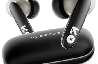 GOBOULT Y1 v2.0 Ear Buds Wireless with 60H Playtime, Zen Quad Mic ENC, 45ms Low Latency, Touch Control, Dual Device Pairing, Bluetooth 6.0, 13mm Bass Driver Earbud TWS Wireless Earphone (Black Onyx)