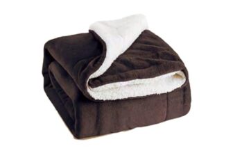 Bumtum Super Soft New Born Baby Double Layer AC Blanket | Wrapper Sheet for Baby Boys & Baby Girls | Lightweight | Super Comfortable (100cm x 80cm, Dark Brown)