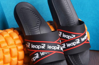 LIBERTY Men Leap7X by Liberty OTTO Black Slippers Slides(Black , 8)