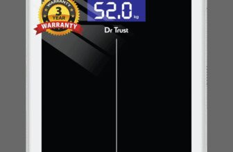 Dr Trust (USA) Model 513 Balance Personal Digital Electronic Body Weight Machine For Human Body 180Kg Capacity Weighing Scale(Black)