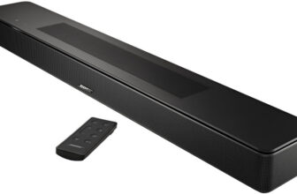 Bose New Smart Dolby Atmos with Voice Control and Works with Google Assistant Bluetooth Soundbar(Black, 2.0 Channel)
