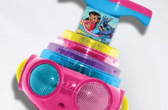 DISNEY Dizzy Glow Top-Stitch Spinning Toy with Music and Lights(Multicolor)