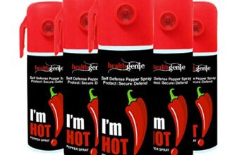 Healthgenie Self Defense, Protection & Safety Pepper Spray(Pack of 5) for Men & Women | 250 Shots | Upto 10-12 Feet Range | 275 mL / 175 GMS |