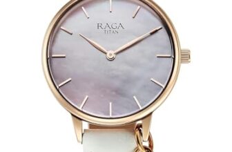 Titan Raga Showstopper 2.0 Quartz Purple MOP Dial Watch for Women-95274WL03