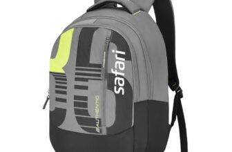 Safari Casual Backpacks 2 Compartments, Front Pocket, Bottle Holder, School Bags For Boys & Girls, College Bag For Women And Men, Ideal For School, College, Office & Travel,32 L, Grey