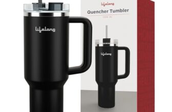 Lifelong Double-Walled Vacuum Insulated Tumbler with Unbreakable Tritan Lid 1200ml | Keeps Drinks Hot for 5 Hours & Cold for 9 Hours | Recycled Stainless Steel, Leakproof Lid & Comfort-Grip Handle