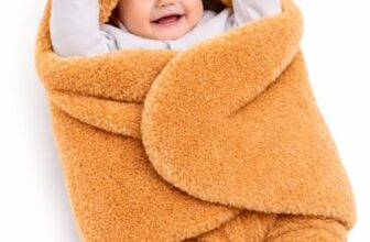 First Kick Baby Blanket Newborn Gift Pack of Swaddle Wrapper | Baby Bath Towel, 0-9 Months, Length 68 cm x Width 68 cm, 1 Pc.