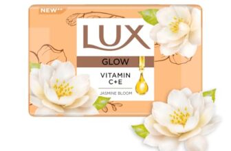 Lux Flaw-less Glow Bathing Soap infused with Vitamin C & E | For Superior Glow | 150g x 3