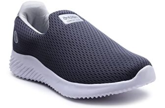 Action-ATG-424 Lightweight Comfortable Cushioned Walking Shoes for Men Dark-Grey