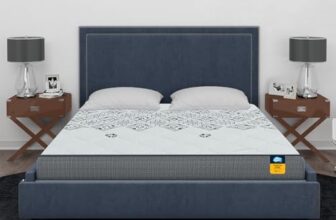 Centuary Mattresses Sleepables 6-Inch King Size Ortho Pocketed Zero Partner Disturbance Plush Quilted Rolled Packed Pocket Spring Mattress (72x72x6)