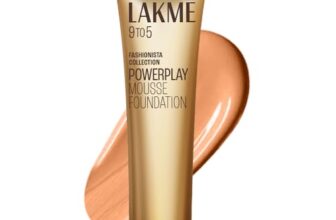 Lakme Powerplay Mousse Foundation, Matte Finish, Full coverage, Lightweight, Long Lasting Face Makeup,Rose Ivory, 25g