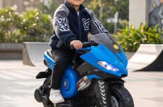Toyzone Speed Electric Bike (Blue) | 6V Rechargeable Bike with 4.5Ah Battery | LED Lights, Music, MP3/USB/BT | Smooth Acceleration | 6M Battery Warranty | Age 2-8 Years, Upto 35 kg