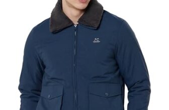 Qube By Fort Collins Men’s Regular Fit Fashionable Bomber Jacket with Fur on Collar – Warm, Stylish & Perfect for Winter