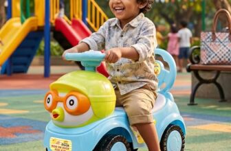 Toyzone Impex Pvt Ltd Toyzone Duck Pilot Baby Ride on – Blue | Car for Kids | Toddlers Push Car with Backrest | Music & LED Light | Under Seat Storage | for Kids 2+ Years