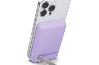 Belkin 5000 mAh Magsafe Wireless Power Bank | 7.5W Wireless Fast Charging | Compatible w/iPhone 17, Air, Pro, ProMax, AirPods, Google Pixel 10, etc. | 2 Years Warranty | Purple