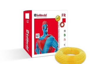 Goldmedal 1.5 Sq mm Flame Retardant Electric Wire | 90 Meter PVC Insulated Single Core Copper Wire | Flexible Electrical Cable for Home, Domestic & Industrial Use | (Yellow)