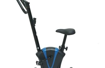 Cockatoo CUB3X Smart Series Upright Exercise Bike for Home Gym with LCD Display, Height Adjustable Seat, Compact design – Perfect Cardio Exercise Cycle Machine for Small Spaces, (1 Year Warranty & Free Installation Assistance)