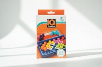 TinyPlay IQ Puzzle Game with 120 Challenges | Travel Brain Teaser Logic Game for Kids 6+ & Adults | Compact Educational Puzzle Toy