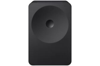 Samsung Music Studio 150 W 3.1.1 ch with Dot Design, Wireless Dolby Atmos, Wireless Music Streaming, Spotify Tap, Alexa Built-in, AirPlay, HDMI eARC, Wi-Fi, Bluetooth, Optical in (HW-LS70H/XL, Black)