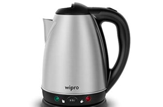 Wipro Vesta 1.8 Litre SS Kettle with Keep warm Function | Auto cut off | Dry Boil Protection & Over Heat Protection | 2 Years Warranty (SS, 1500 Watt)